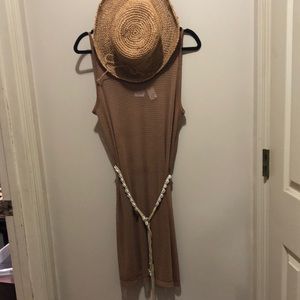 Westbound beach cover up with Shell macramé belt
